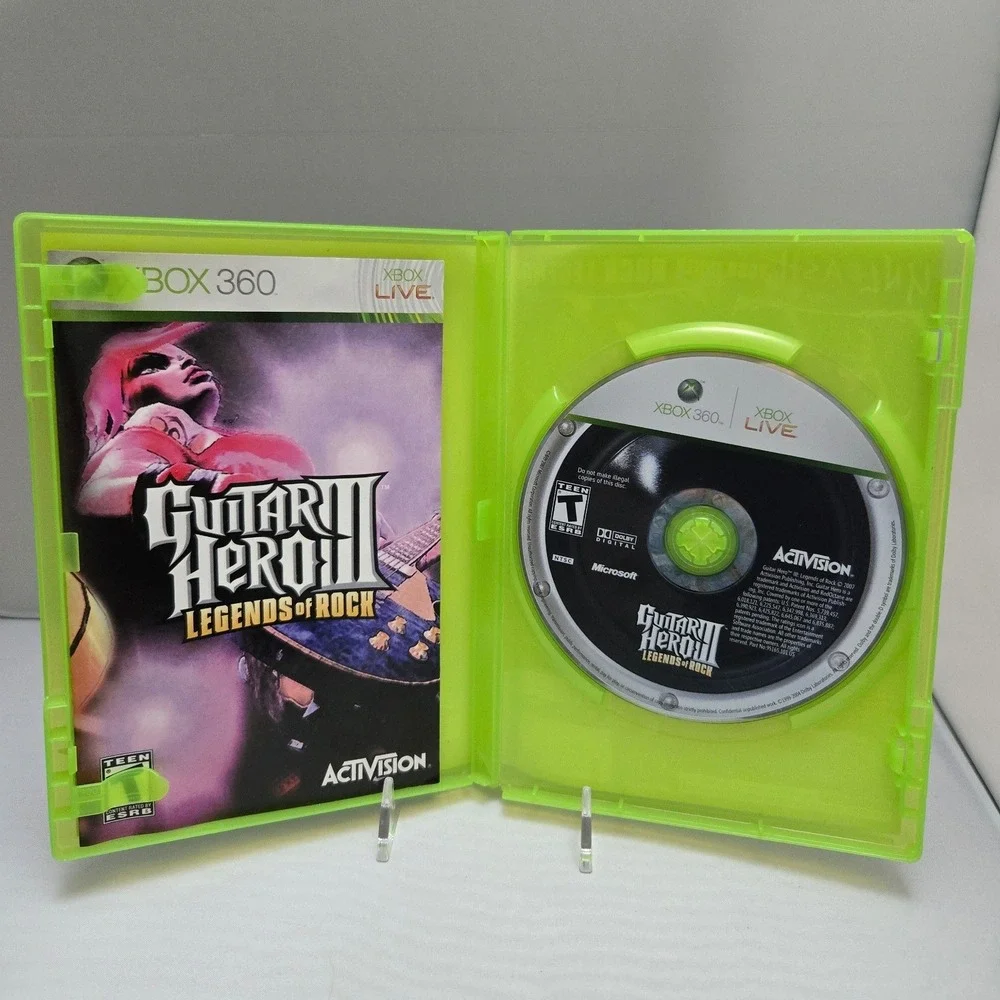 Guitar Hero II & III Bundle - Xbox 360 - 2 Games CIB W/ Manuals Tested